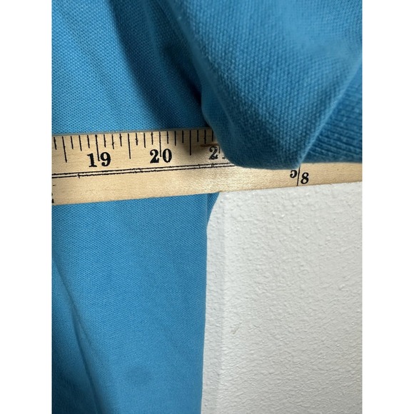 American Eagle Outfitters Polo Shirt Mens Large Blue Core Flex Classic Fit Logo - Picture 6 of 7